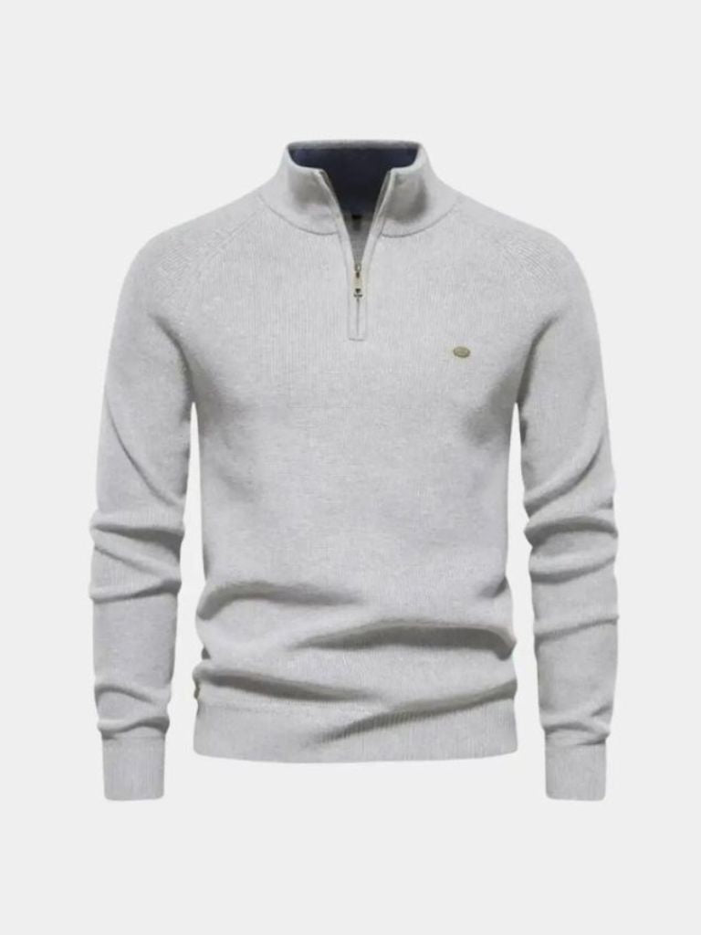 Elegant Quarter Zip Sweater - CAAYWORLD CAAYWORLD
