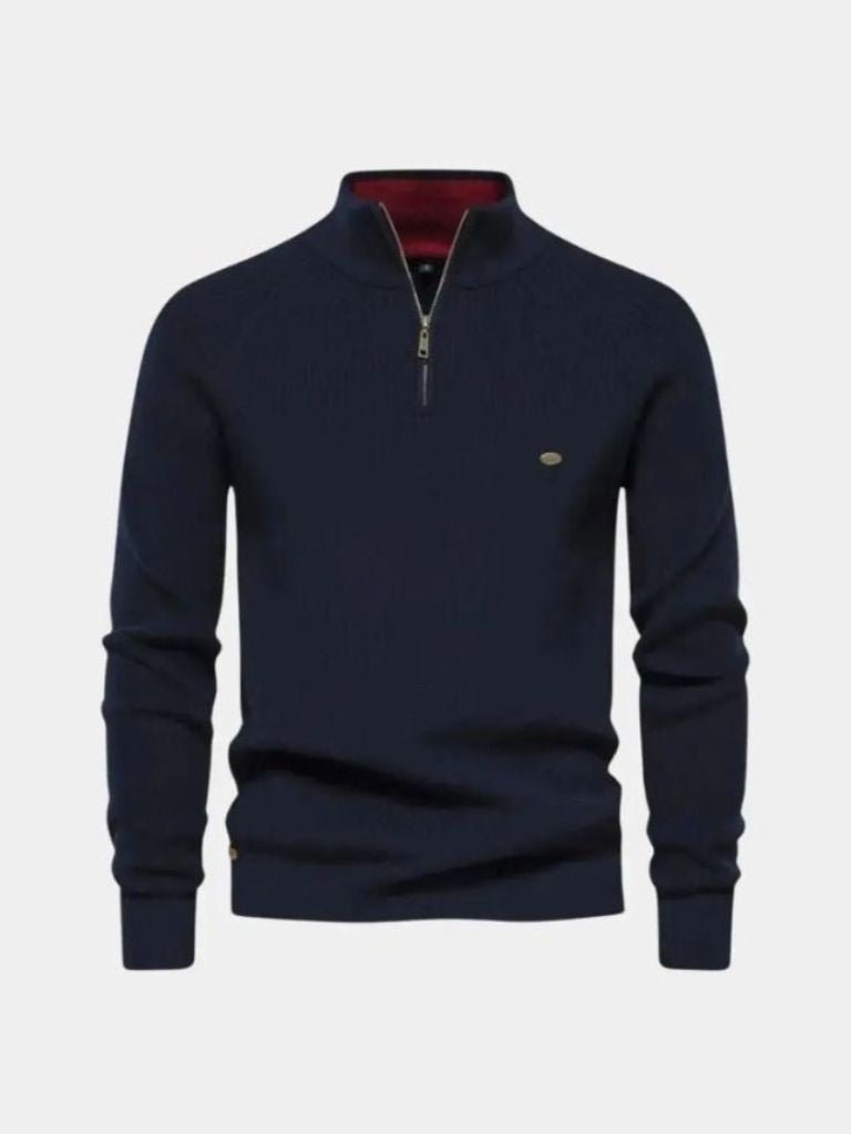 Elegant Quarter Zip Sweater - CAAYWORLD CAAYWORLD