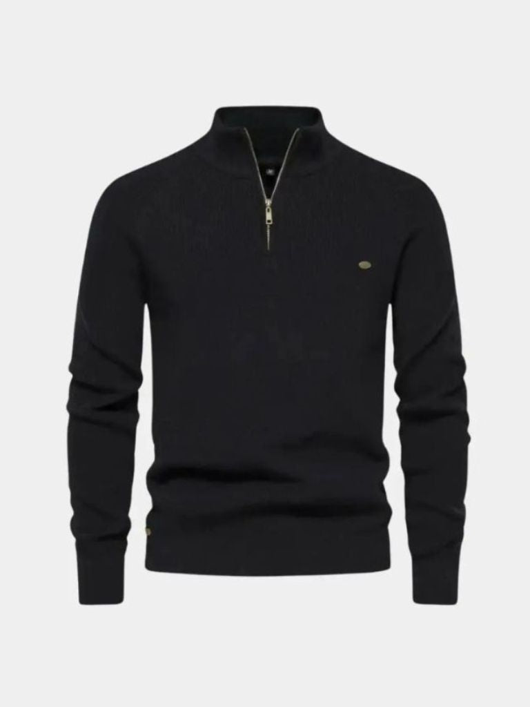 Elegant Quarter Zip Sweater - CAAYWORLD CAAYWORLD