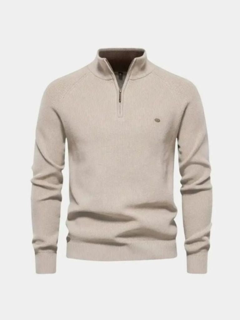 Elegant Quarter Zip Sweater - CAAYWORLD CAAYWORLD