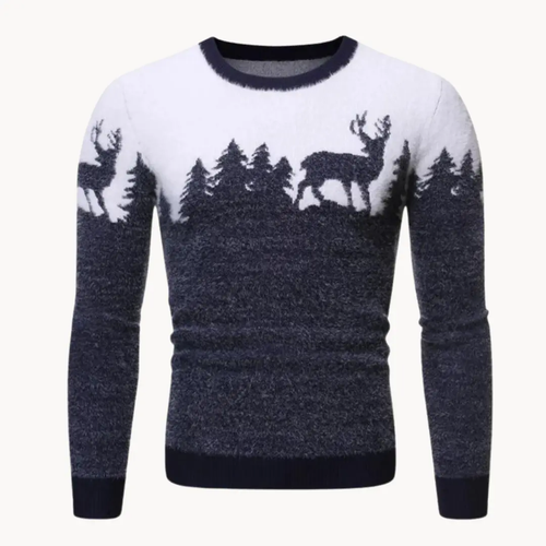 Elk Motif Knit - Sweater CAAYWORLD