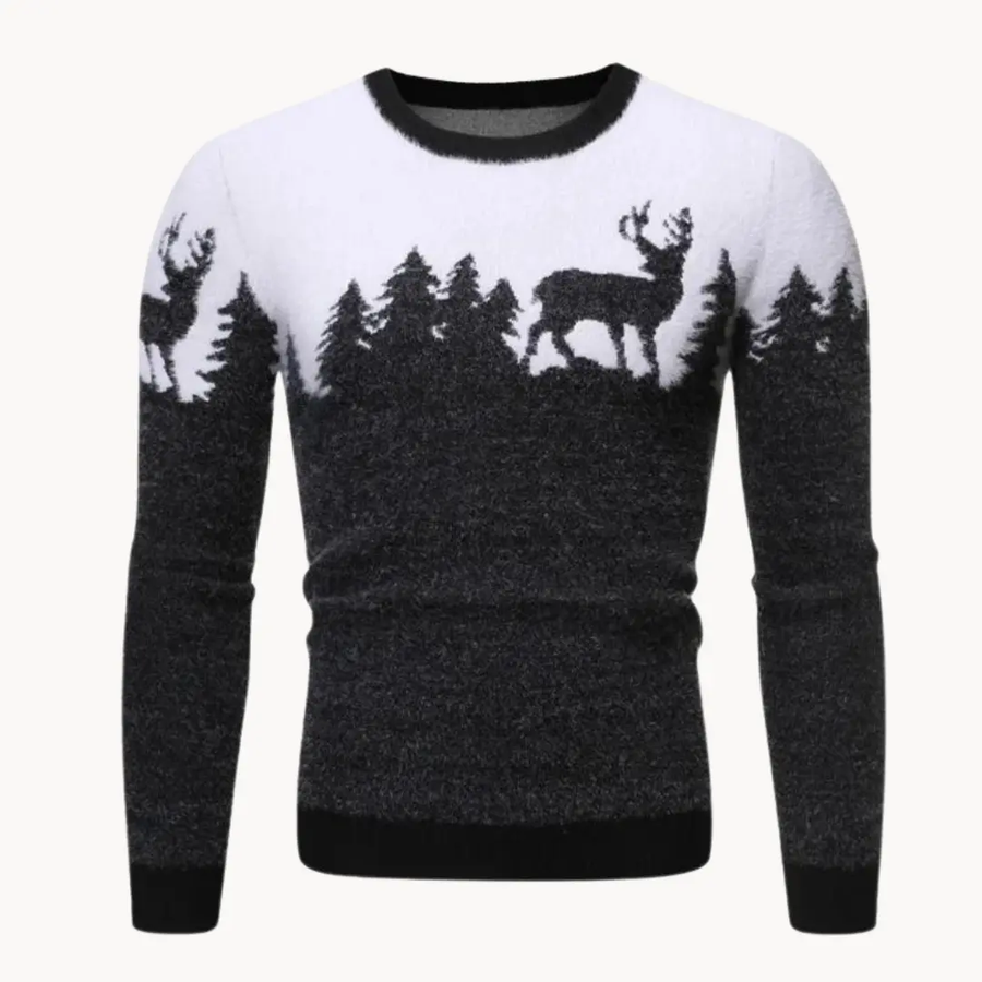 Elk Motif Knit - Sweater CAAYWORLD