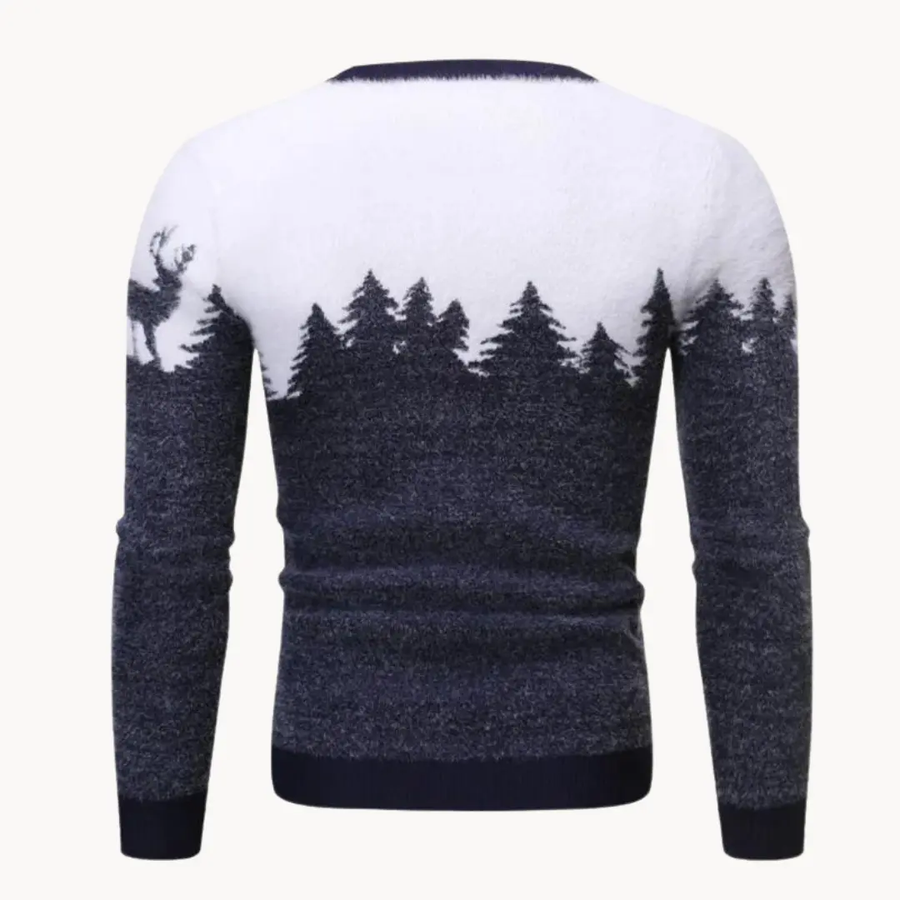 Elk Motif Knit - Sweater CAAYWORLD