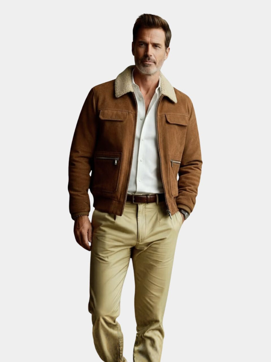 Essential Fleece Suede Jacket - CAAYWORLD CAAYWORLD