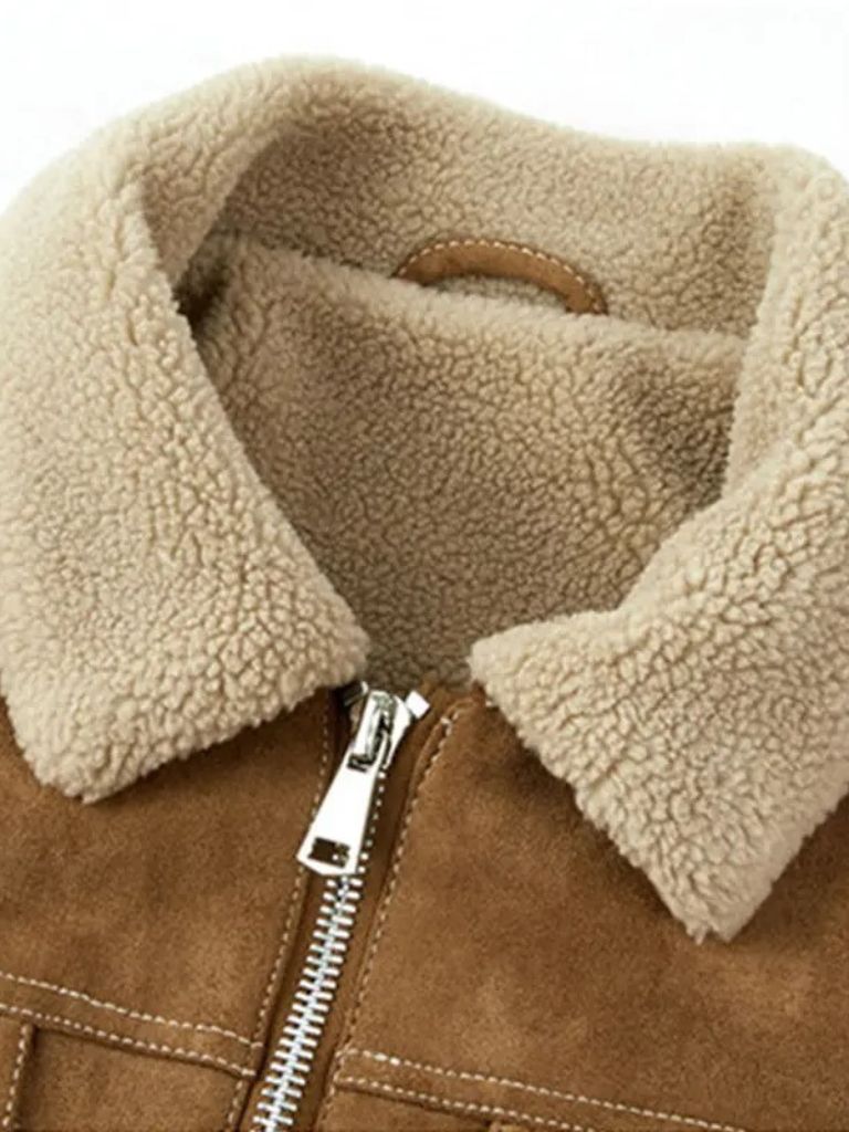 Essential Fleece Suede Jacket - CAAYWORLD CAAYWORLD