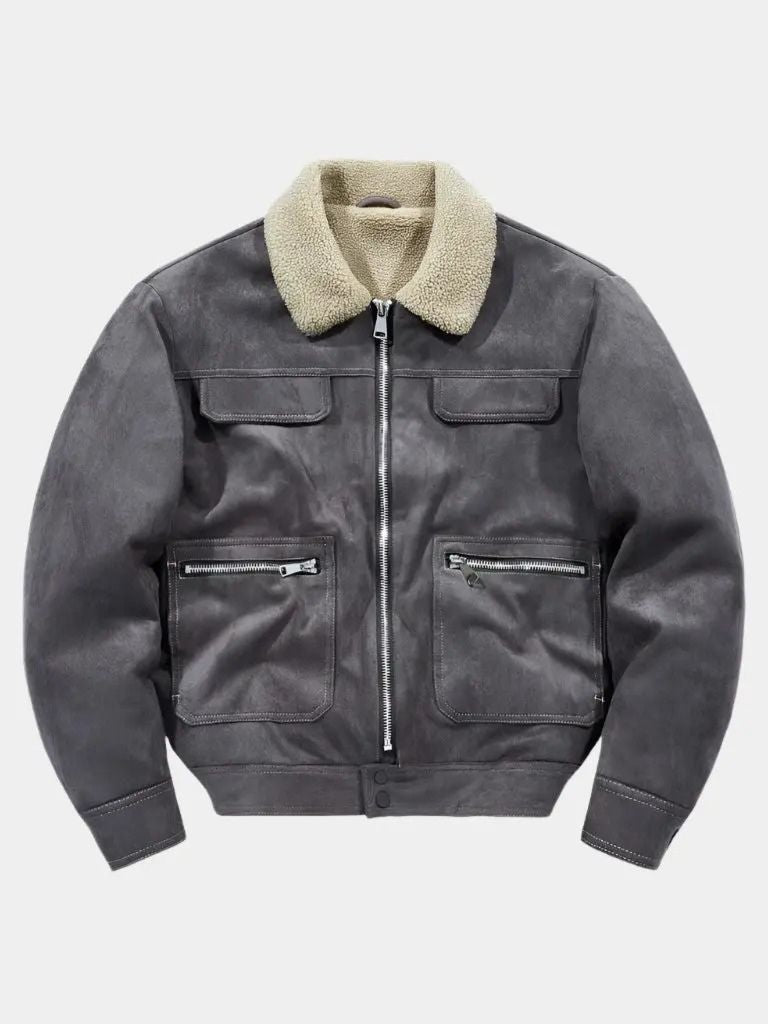 Essential Fleece Suede Jacket - CAAYWORLD CAAYWORLD