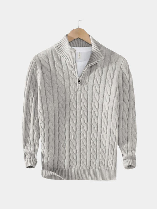 Essential Half Zip Curve Sweater - CAAYWORLD CAAYWORLD