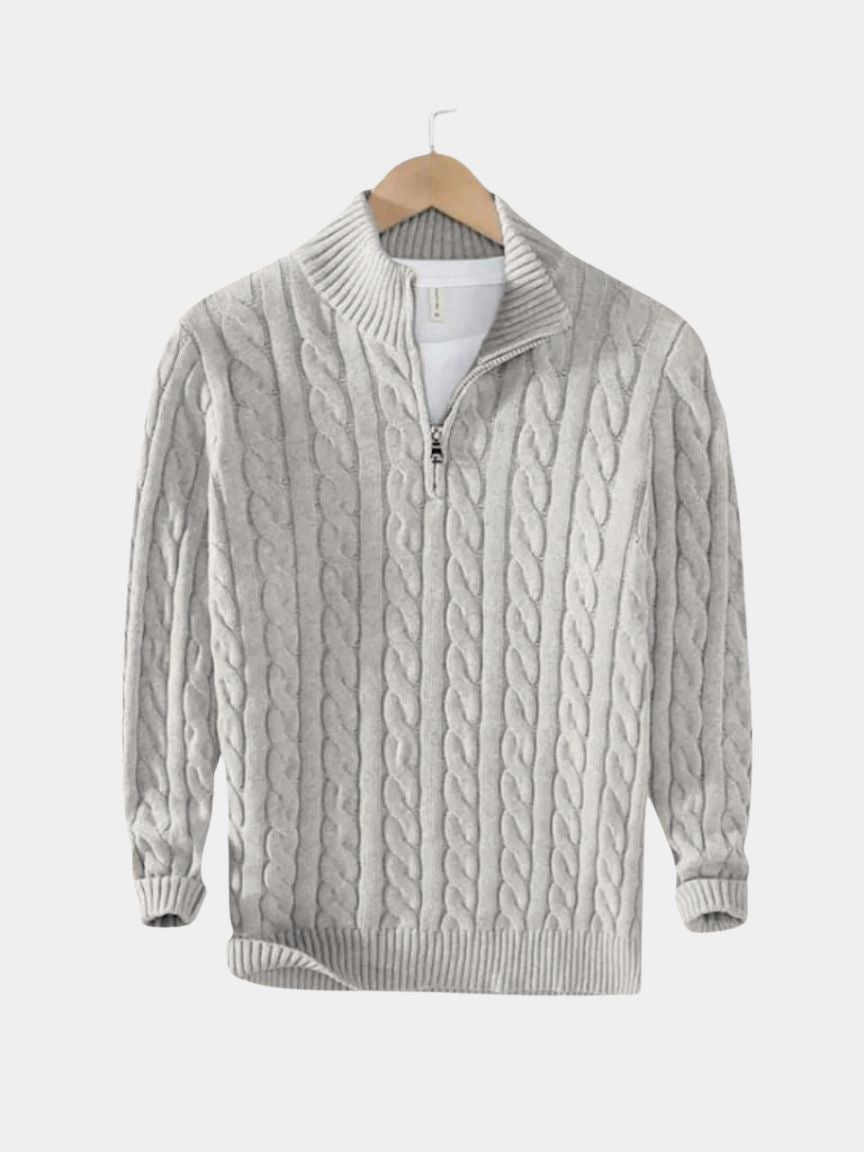 Essential Half Zip Curve Sweater - CAAYWORLD CAAYWORLD