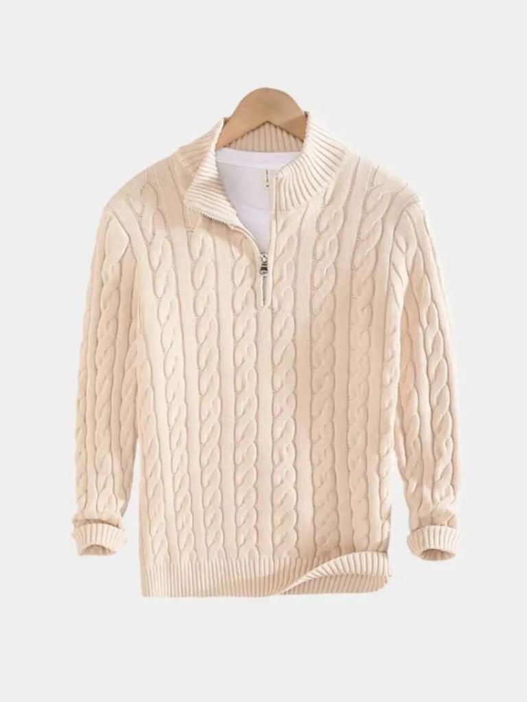 Essential Half Zip Curve Sweater - CAAYWORLD CAAYWORLD