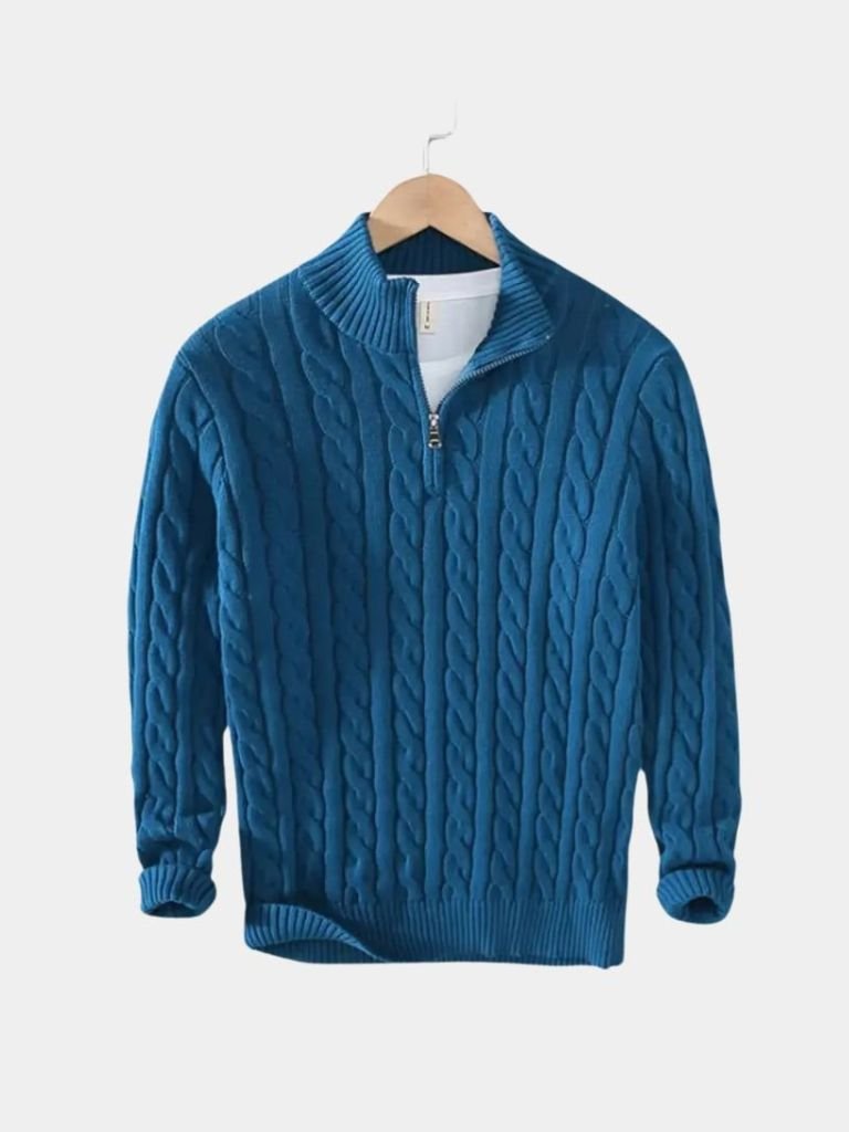 Essential Half Zip Curve Sweater - CAAYWORLD CAAYWORLD