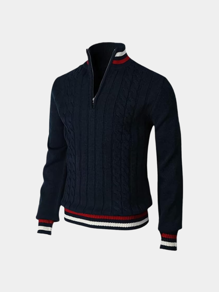 Essential Half Zip Turtleneck Sweater - CAAYWORLD CAAYWORLD
