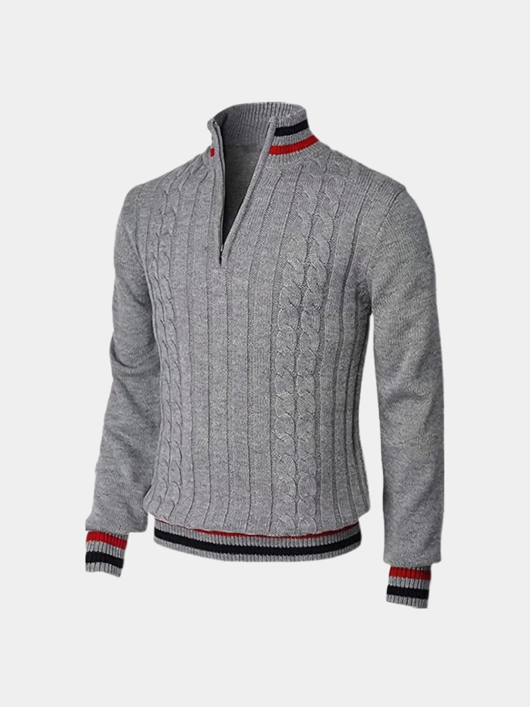 Essential Half Zip Turtleneck Sweater - CAAYWORLD CAAYWORLD