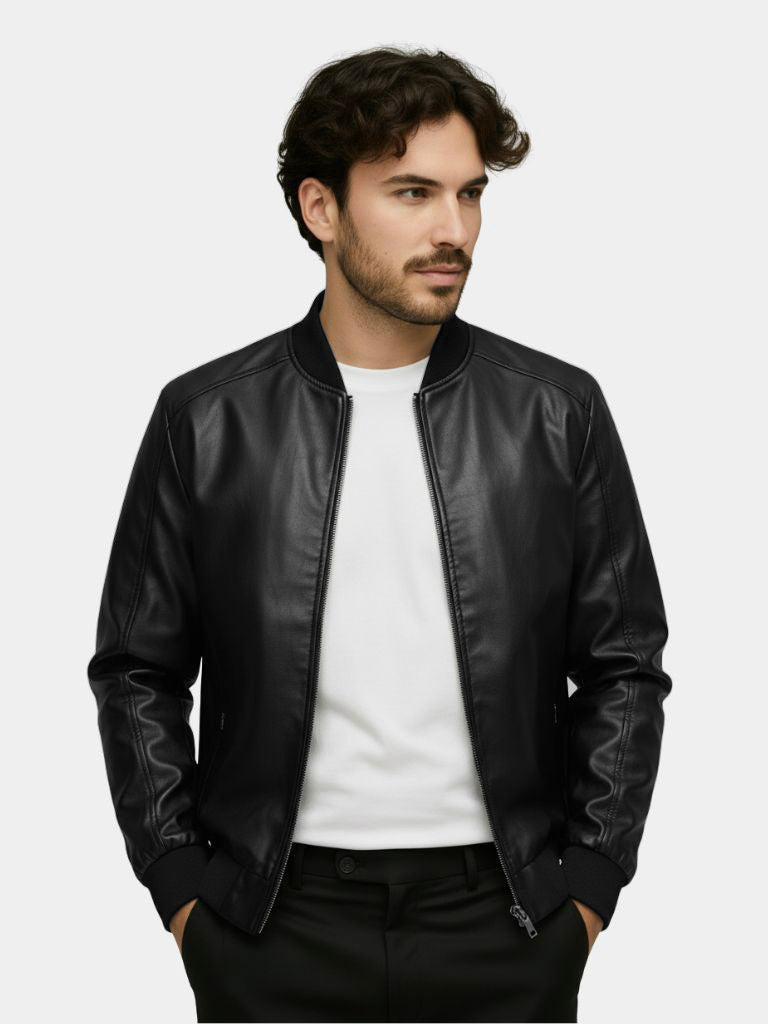 Essential Leather Jacket - CAAYWORLD CAAYWORLD