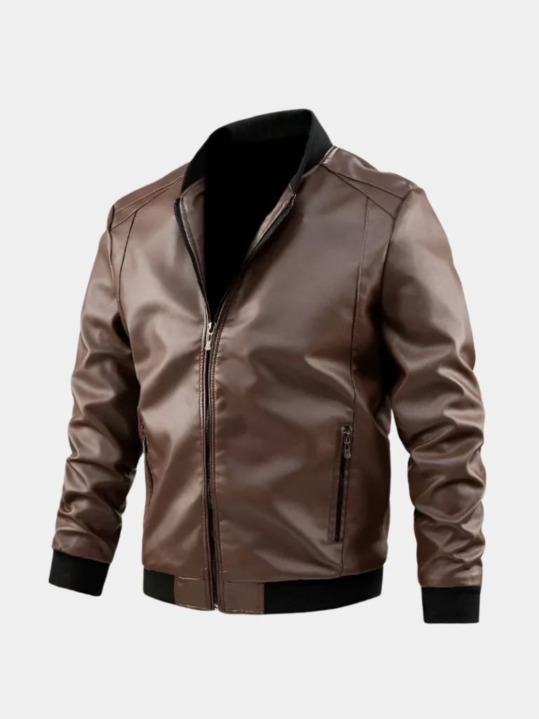 Essential Leather Jacket - CAAYWORLD CAAYWORLD
