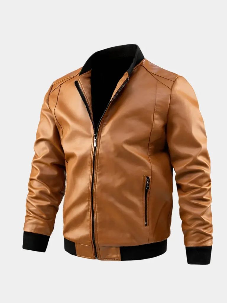 Essential Leather Jacket - CAAYWORLD CAAYWORLD