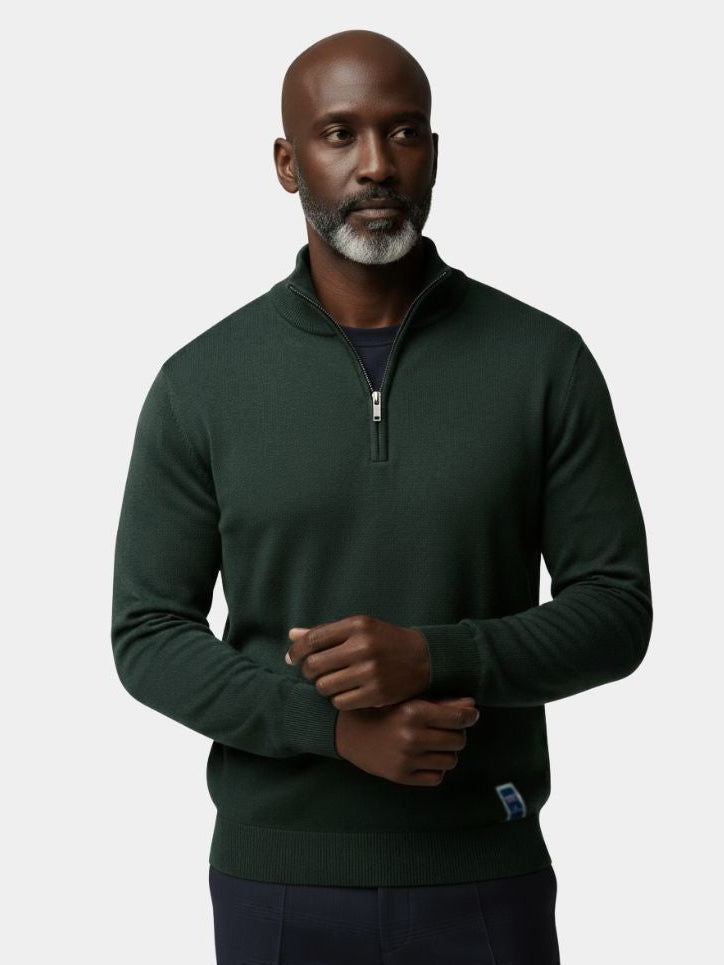 Essential Quarter-Zip Jumper Sweater - CAAYWORLD CAAYWORLD