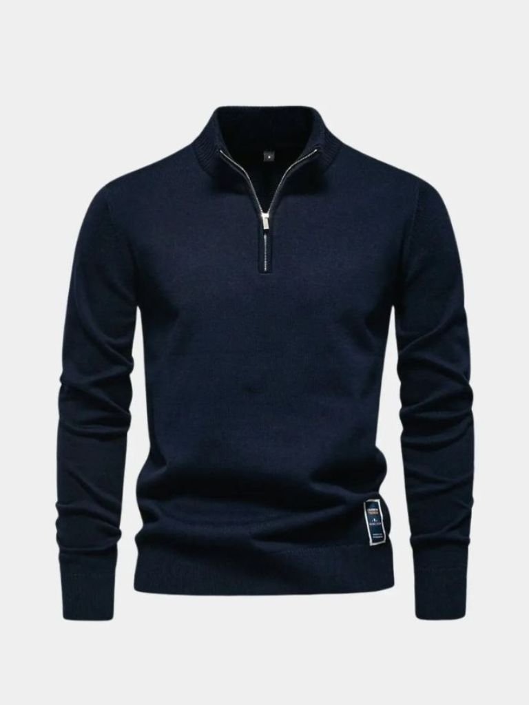 Essential Quarter-Zip Jumper Sweater - CAAYWORLD CAAYWORLD