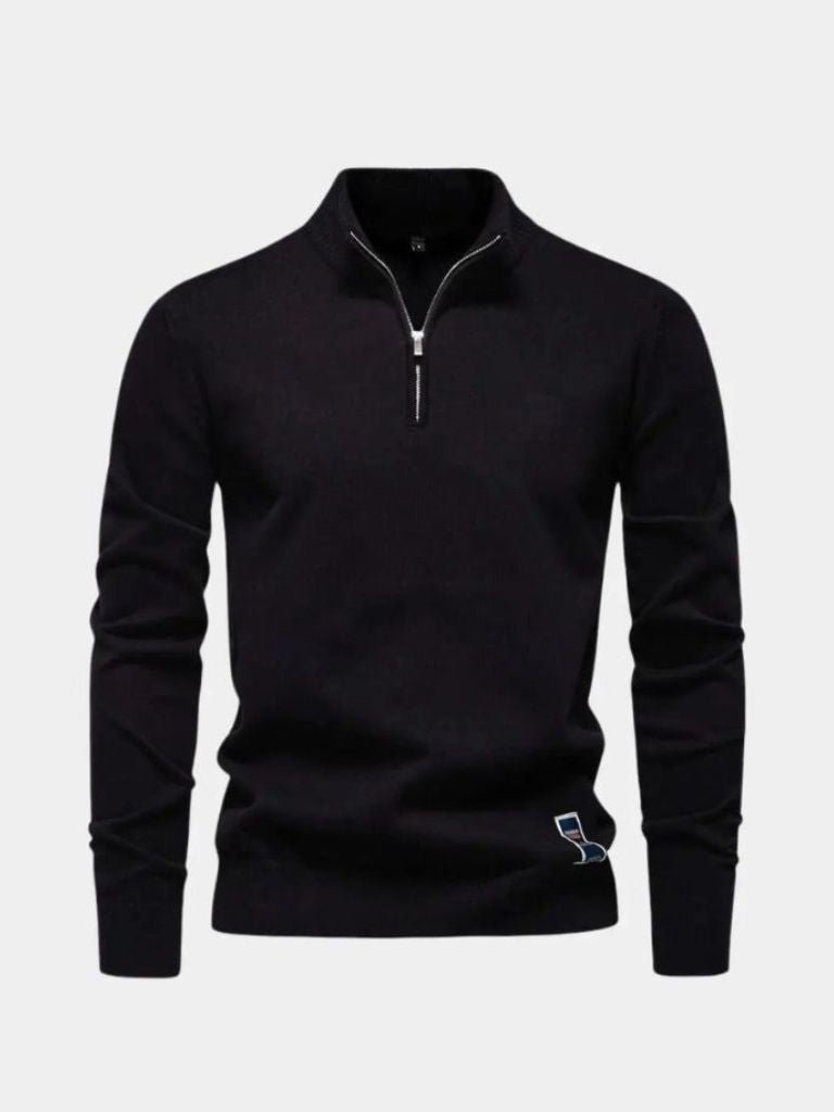 Essential Quarter-Zip Jumper Sweater - CAAYWORLD CAAYWORLD