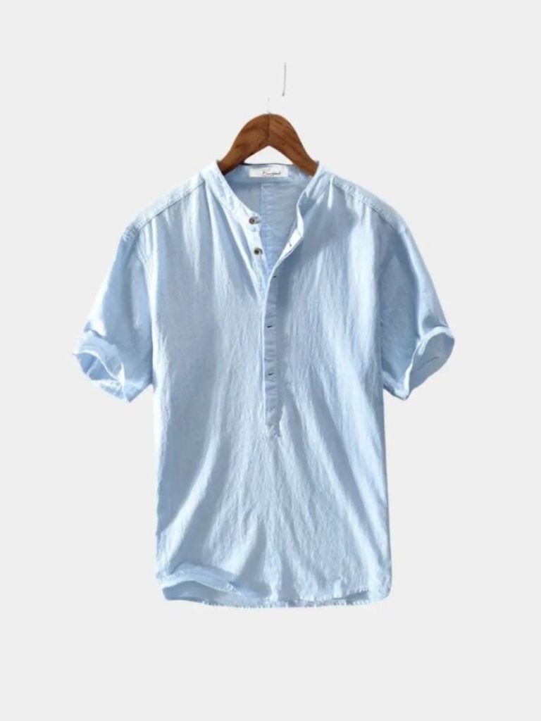 Essential Short Sleeve Linen Shirt - CAAYWORLD CAAYWORLD