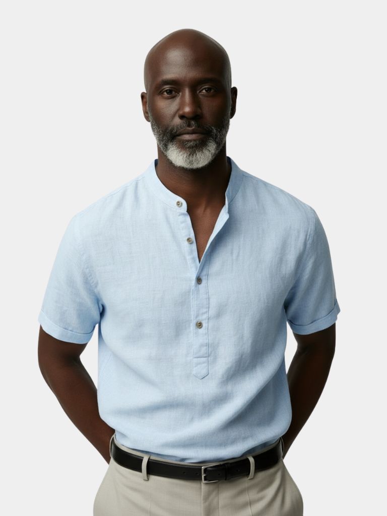Essential Short Sleeve Linen Shirt - CAAYWORLD CAAYWORLD