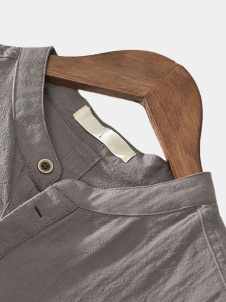 Essential Short Sleeve Linen Shirt - CAAYWORLD CAAYWORLD