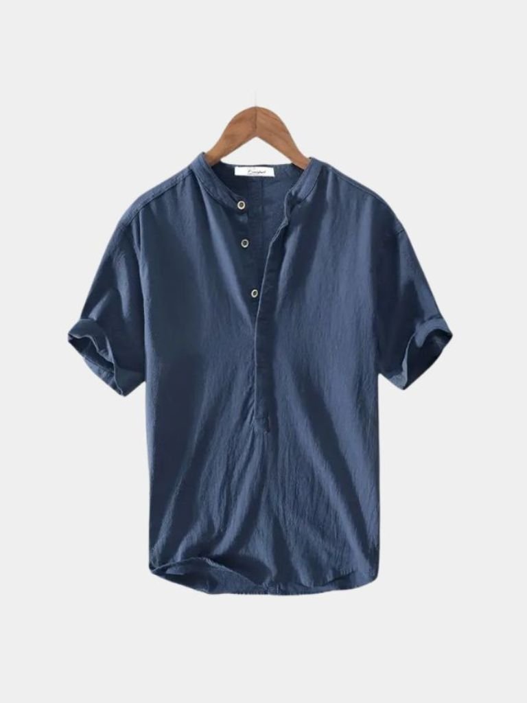 Essential Short Sleeve Linen Shirt - CAAYWORLD CAAYWORLD