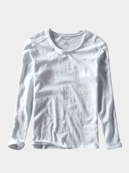 Essential Vintage Cotton Long Sleeve Tee - CAAYWORLD CAAYWORLD