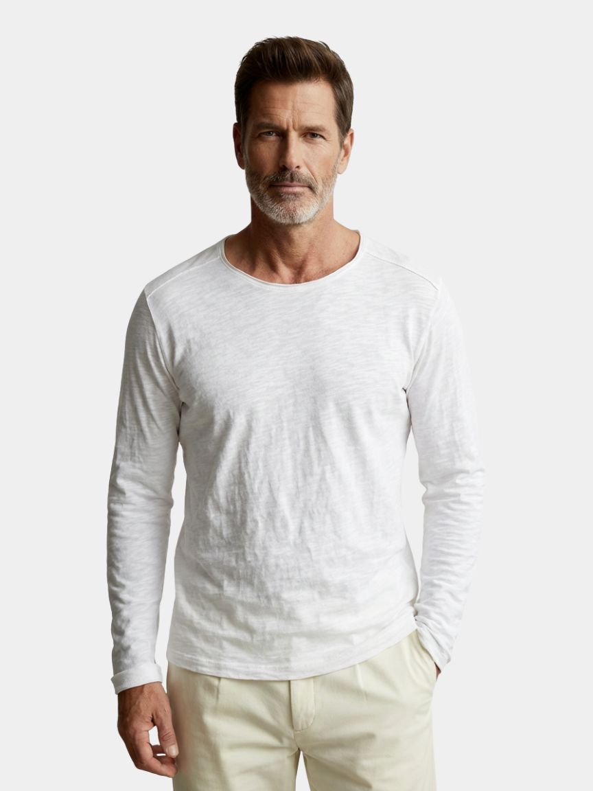 Essential Vintage Cotton Long Sleeve Tee - CAAYWORLD CAAYWORLD