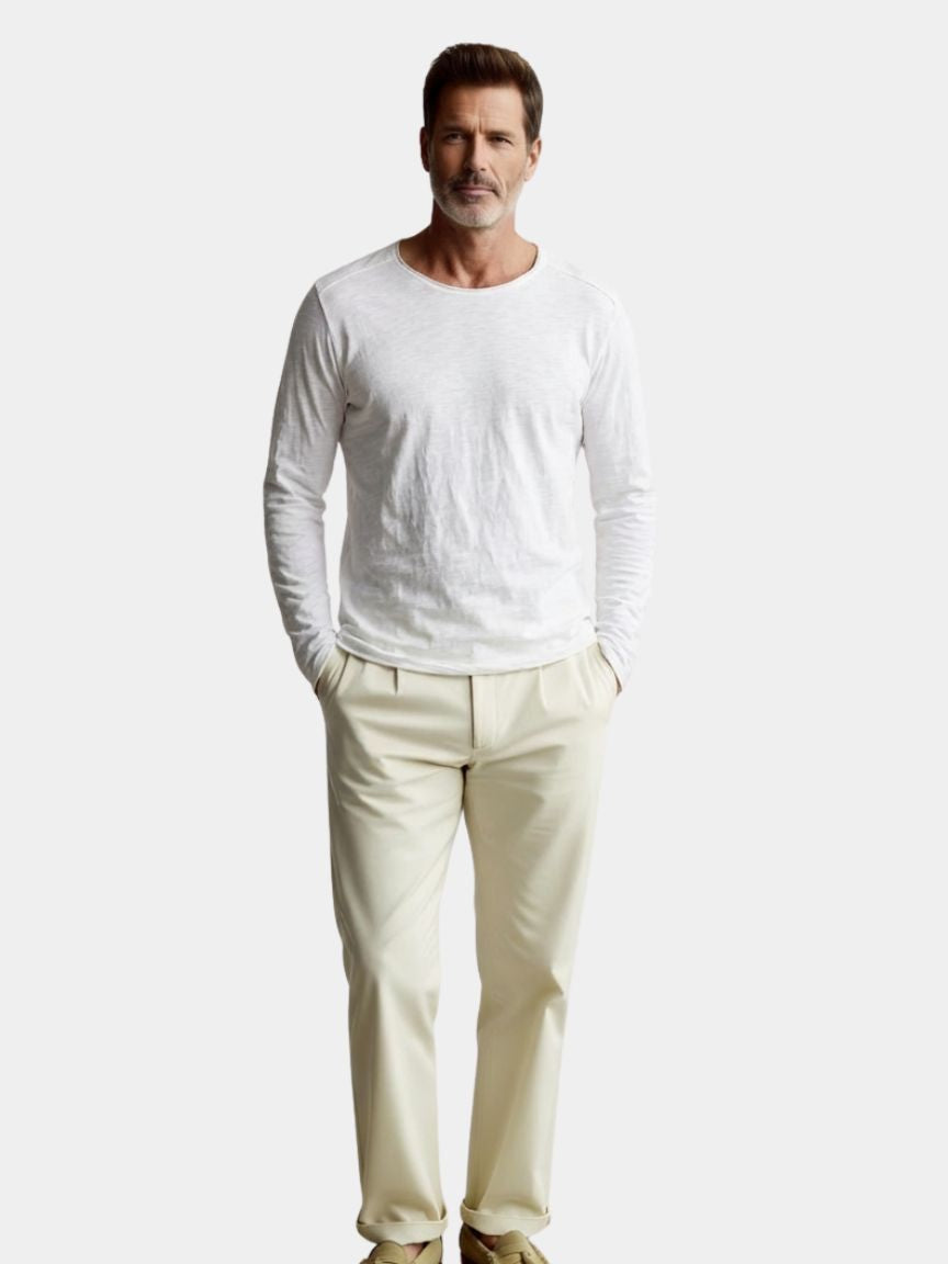 Essential Vintage Cotton Long Sleeve Tee - CAAYWORLD CAAYWORLD
