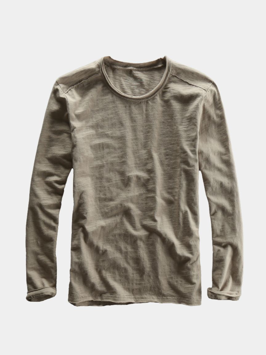 Essential Vintage Cotton Long Sleeve Tee - CAAYWORLD CAAYWORLD