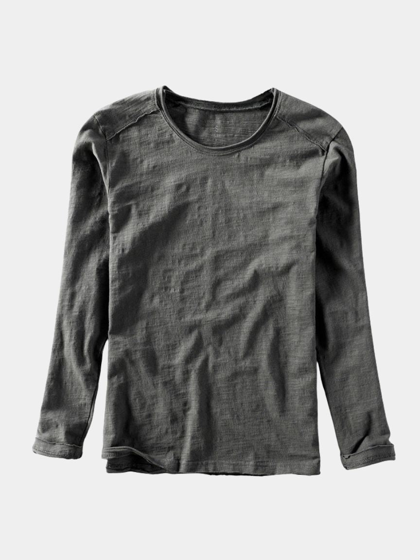 Essential Vintage Cotton Long Sleeve Tee - CAAYWORLD CAAYWORLD