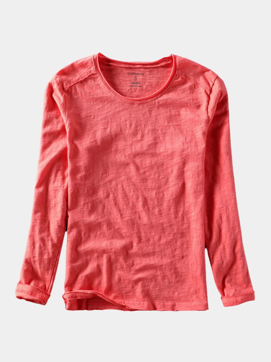 Essential Vintage Cotton Long Sleeve Tee - CAAYWORLD CAAYWORLD
