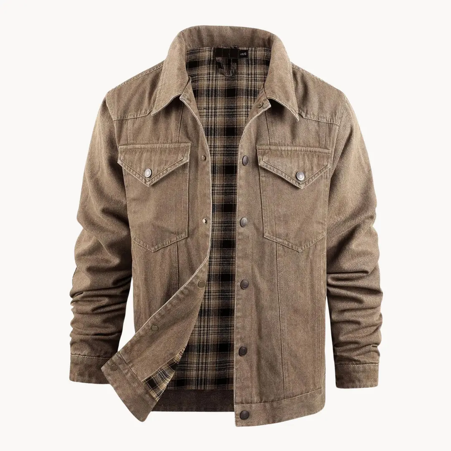 Flannel Lined Button-Front - Shirt Jacket CAAYWORLD