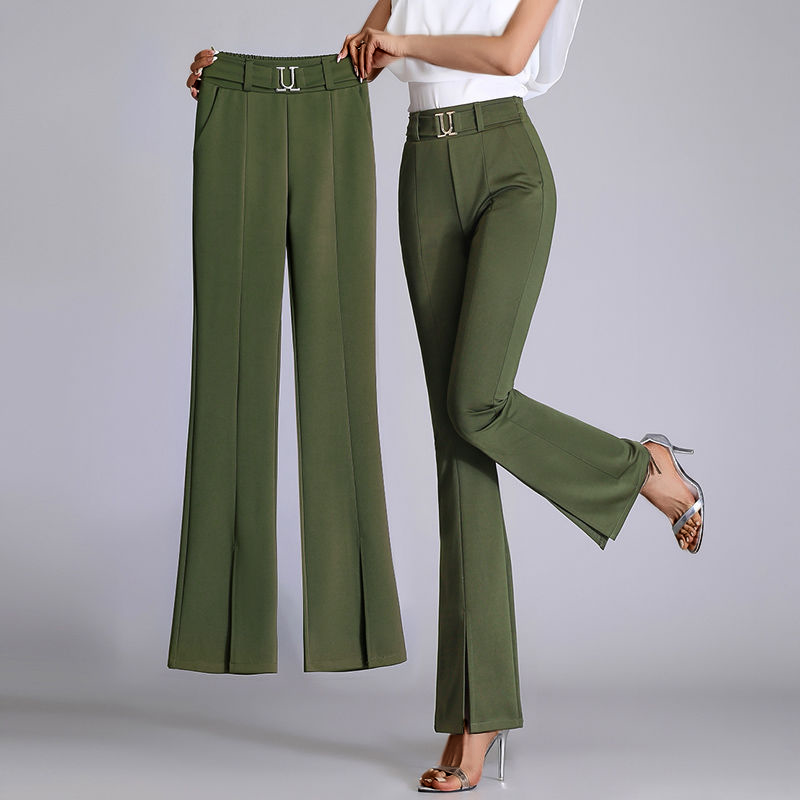 Flared Wide-Leg - Trousers CAAYWORLD