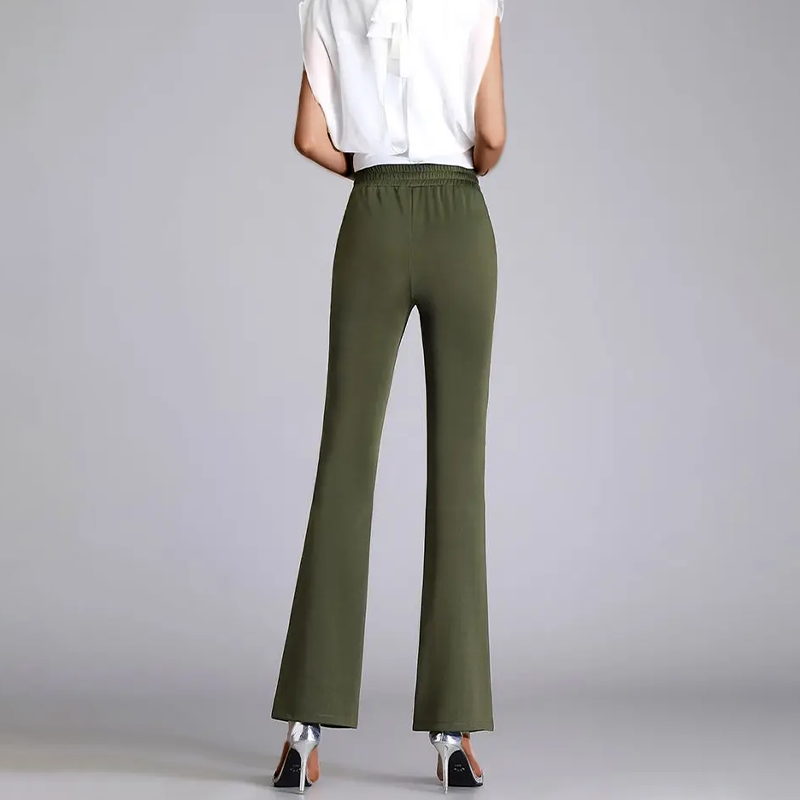 Flared Wide-Leg - Trousers CAAYWORLD