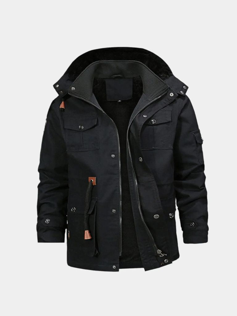 Fleece Hooded Bomber Jacket - CAAYWORLD CAAYWORLD