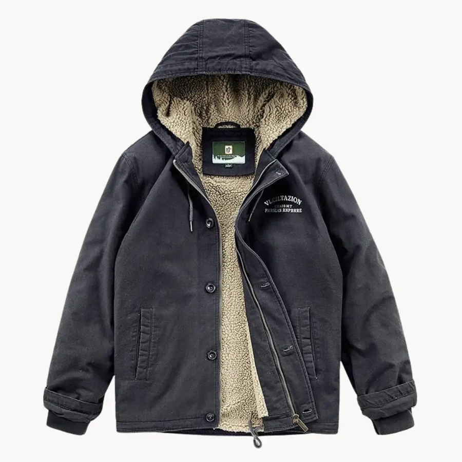 Fleece-Lined Hooded - Jacket CAAYWORLD