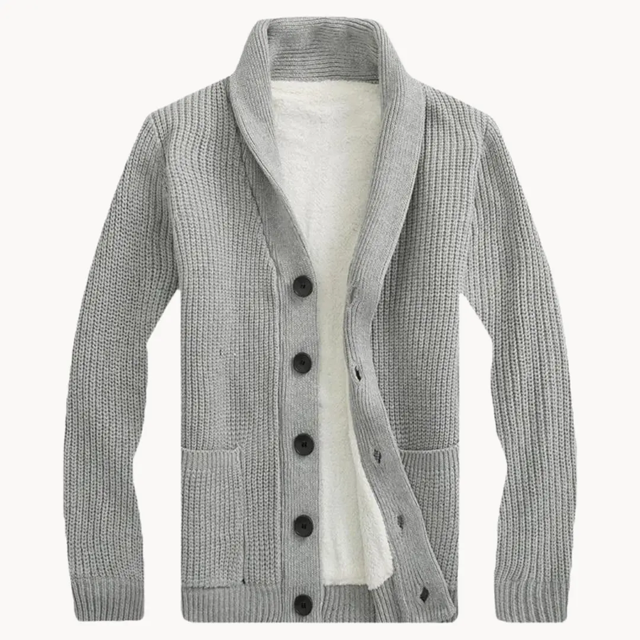 Fleece Shawl Collar - Cardigan CAAYWORLD