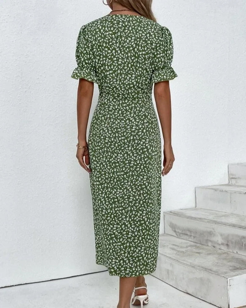 Floral Print - Casual Dress CAAYWORLD