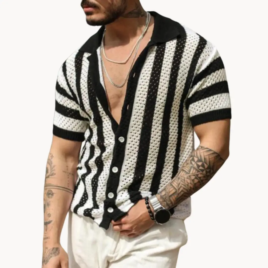 Franz Crochet Button-Up - Polo CAAYWORLD