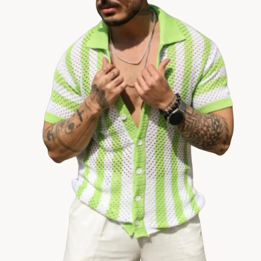 Franz Crochet Button-Up - Polo CAAYWORLD