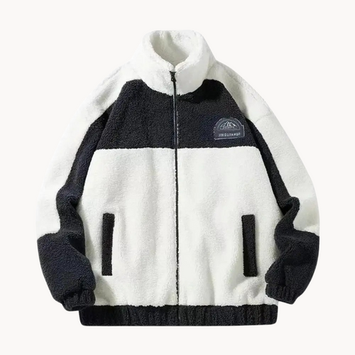 Full-Zip Fleece Stand Collar - Sweater CAAYWORLD MEN