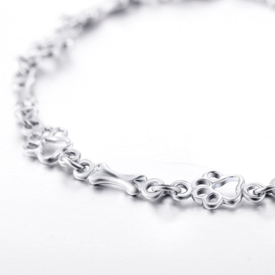 Liora™ | Paw &amp; Bone Charm Bracelet