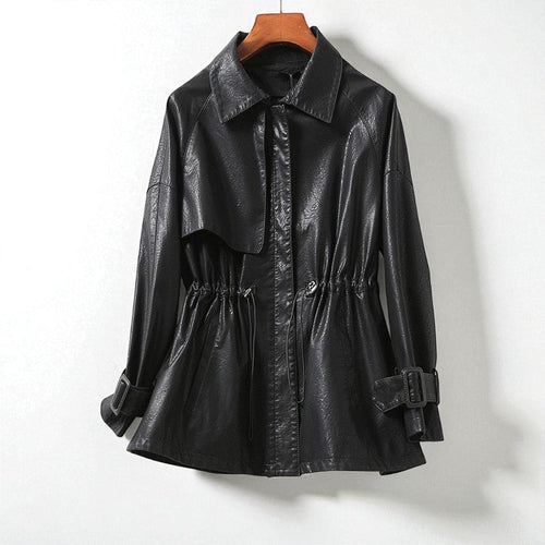 Geneva Cinched Leather - Jacket CAAYWORLD