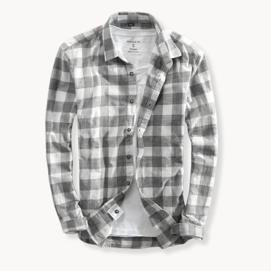 Genoa Plaid Long Sleeve - Shirt CAAYWORLD