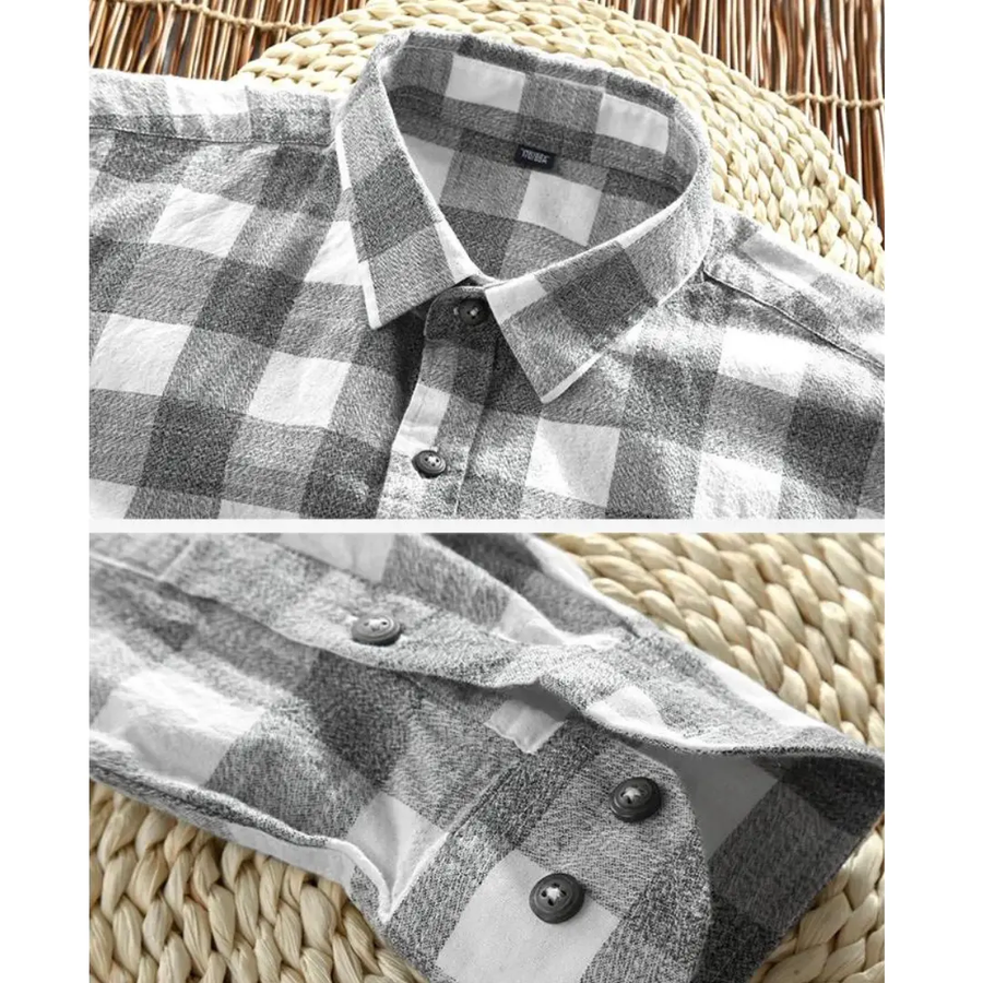 Genoa Plaid Long Sleeve - Shirt CAAYWORLD