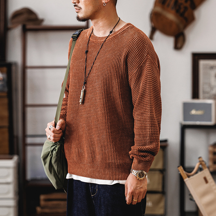 Grid Knit Pullover - Sweater CAAYWORLD MEN