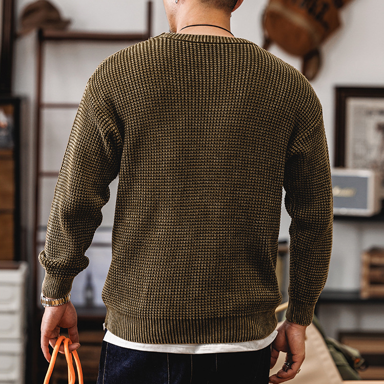 Grid Knit Pullover - Sweater CAAYWORLD MEN