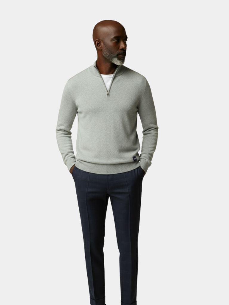 Half Zip Knitwear Pullover Sweater - CAAYWORLD CAAYWORLD
