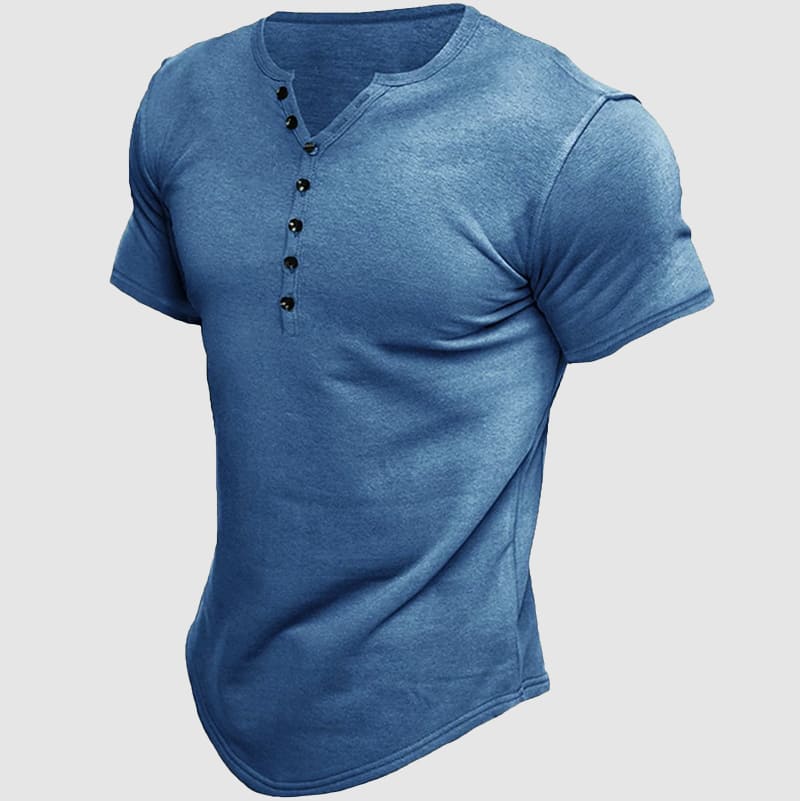 Havre Short Sleeve Henley - T-Shirt CAAYWORLD MEN